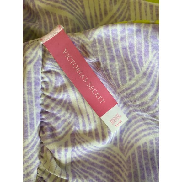 Victorias‎ Secret Neon Cheetah/Purple Abstract Reversible Bandeau Bikini Set S/M - Picture 7 of 7